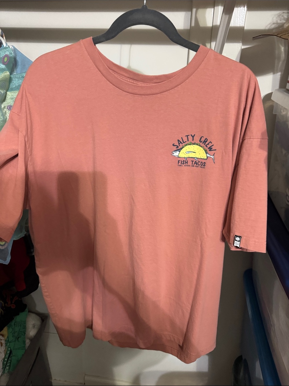 Women’s Salty Crew Fish Tacos Tee - Dusty Rose